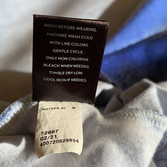 Simply Vera Vera Wang Tie-dye Tank, Size Medium, Blue - Picture 7 of 8